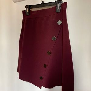 Sandro burgundy skirt